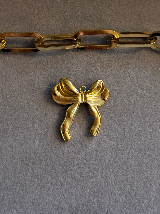 The XL Golden Bow Charm